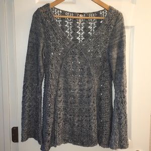 Free People cotton knit sweater